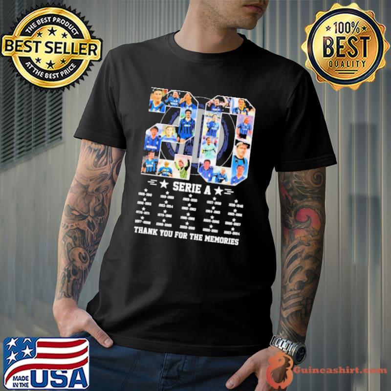 Inter Milan 20 Serie A Champions Thank You For The Memories Shirt Unisex
