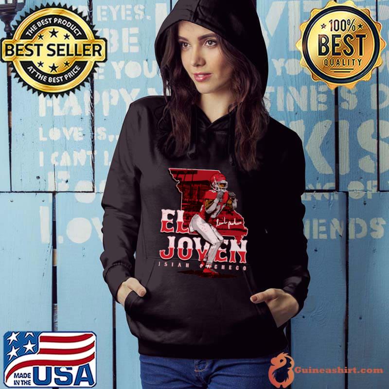 Isiah Pacheco American football running back Kansas City El Joven T-Shirt Hoodie