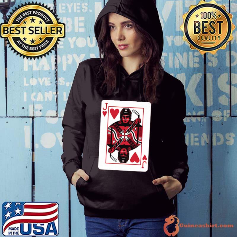 Jack Hughes Jack Of Hearts American professional ice hockey center T-Shirt Hoodie