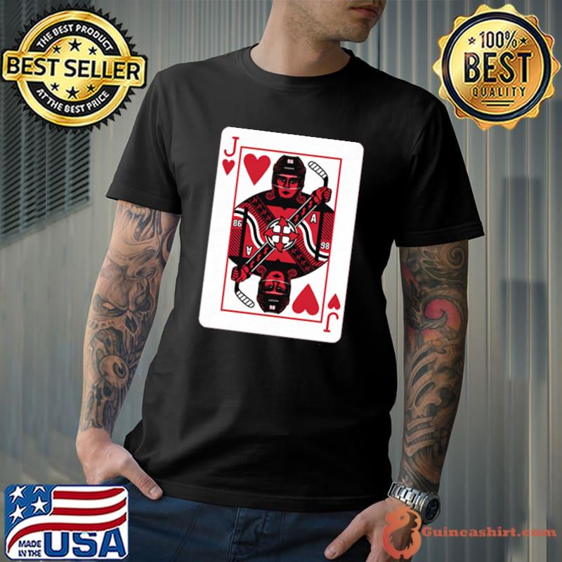 Jack Hughes Jack Of Hearts American professional ice hockey center T-Shirt Unisex