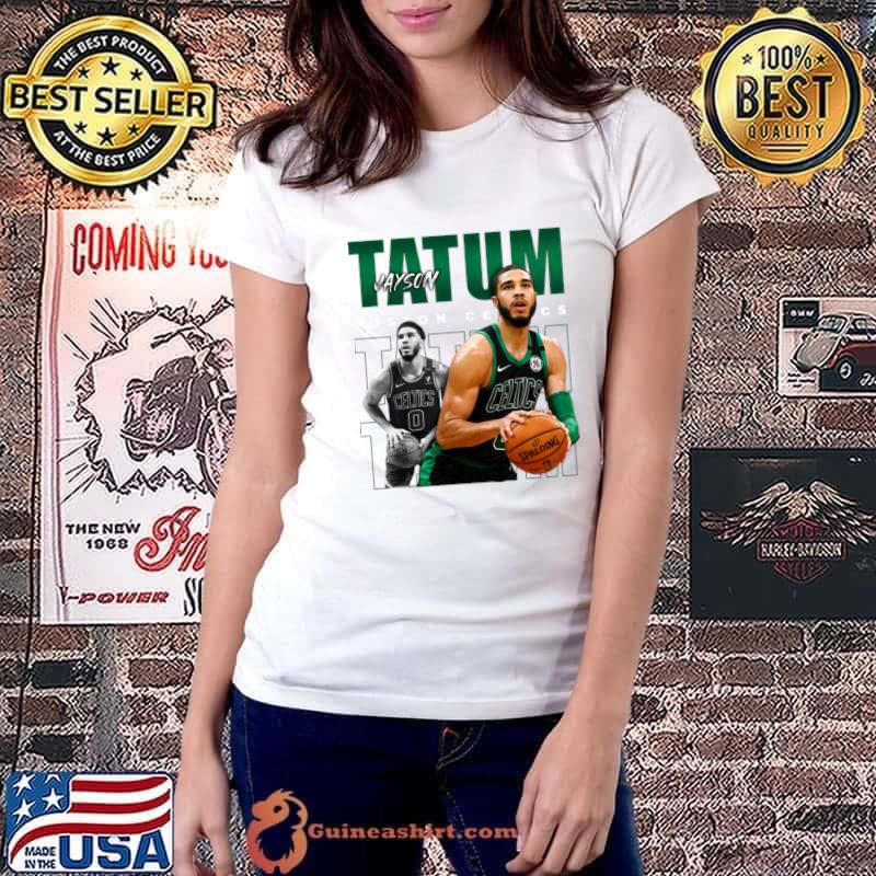 Jayson Tatum Retro American professional basketball player for the Boston Celtics T-Shirt Ladiestee