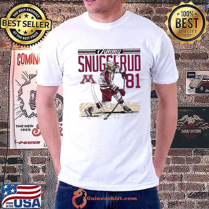 Jimmy Snuggerud Minnesota NCAA Men’s Ice Hockey Caricature shirt