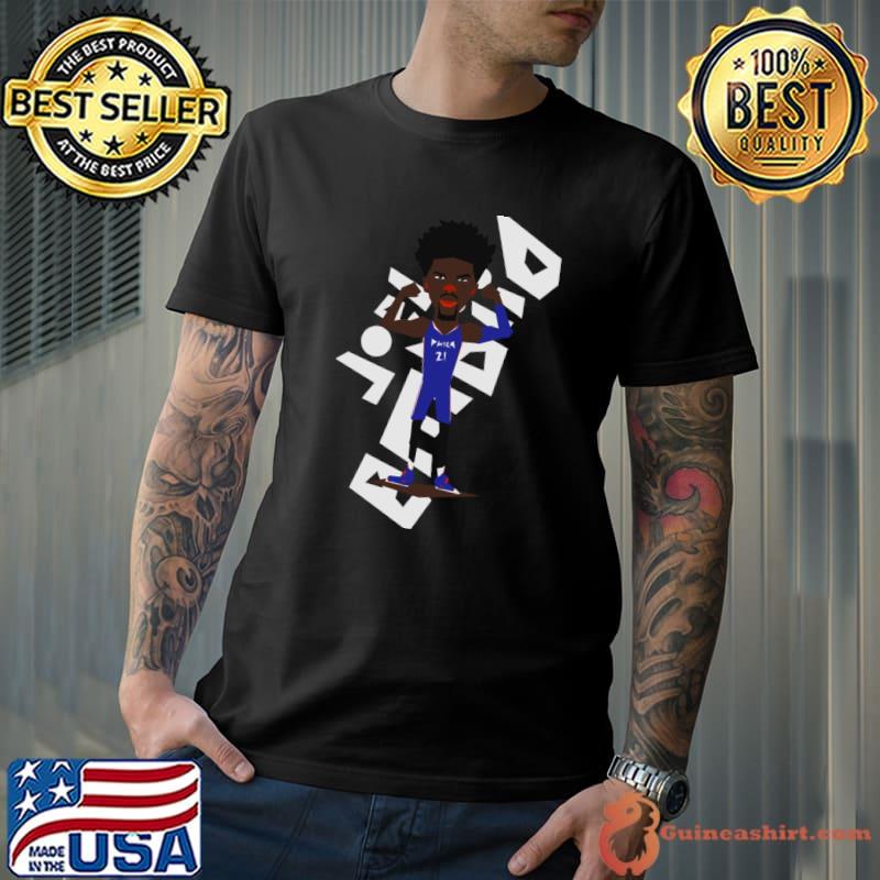 Joel Embid Art Cameroonian-American professional basketball player for the Philadelphia 76ers T-Shirt
