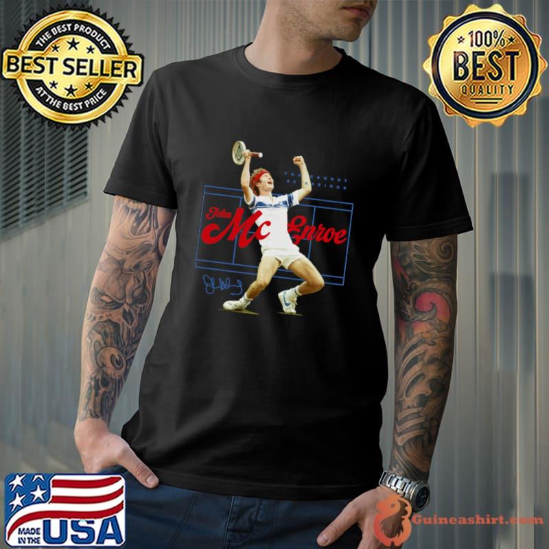 John Mcenroe Superstar Pose player since the inception of the ATP T-Shirt