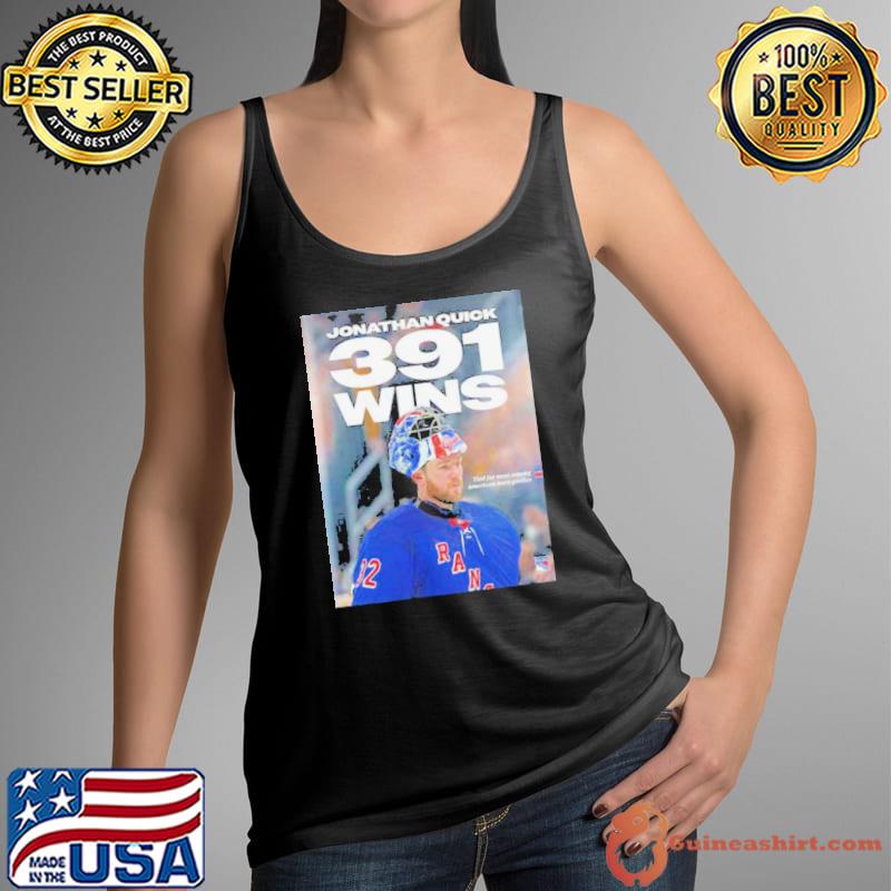 Jonathan Quick 391 Wins With New York Rangers NHL 2024 shirt