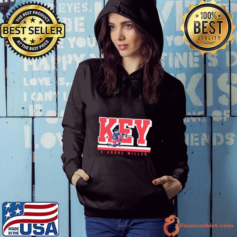 K'Andre Miller Key American professional ice hockey defenseman for the New York Rangers T-Shirt Hoodie