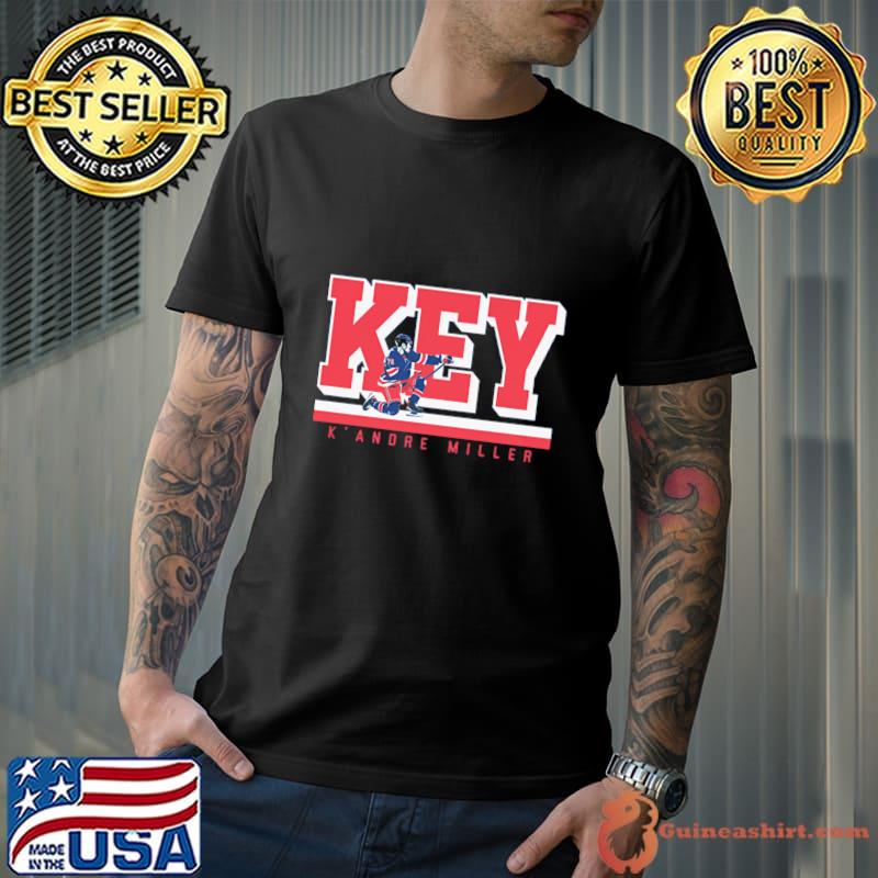 K'Andre Miller Key American professional ice hockey defenseman for the New York Rangers T-Shirt