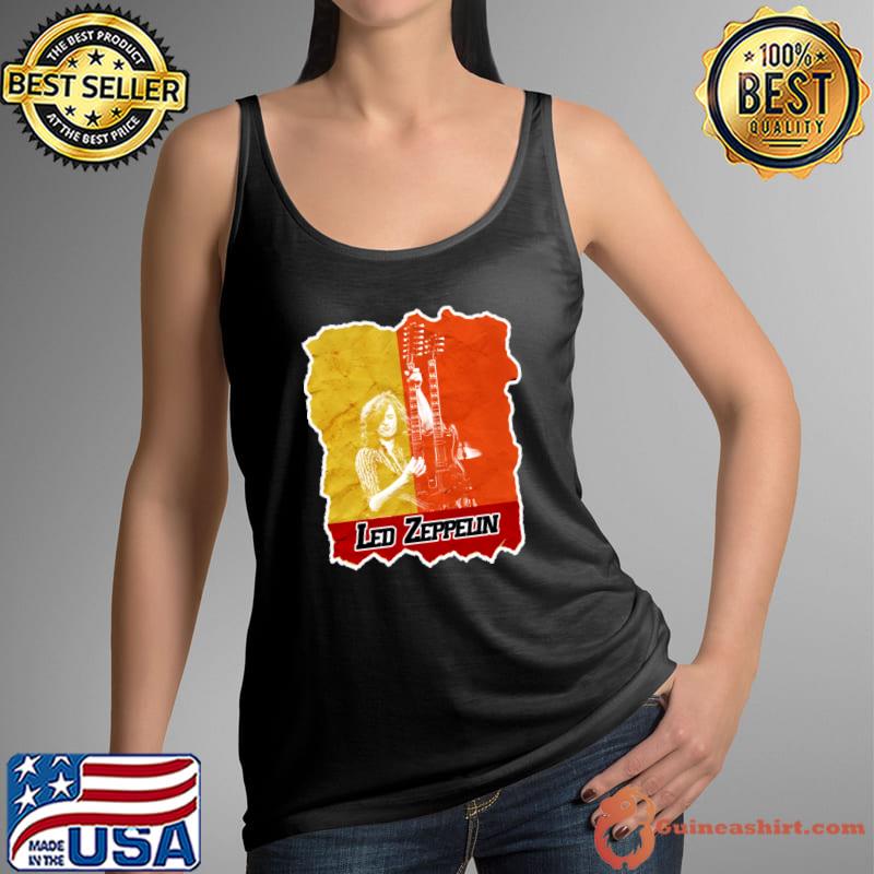 Led Zeppelin guitars heroo English rock band T-Shirt Tank Top
