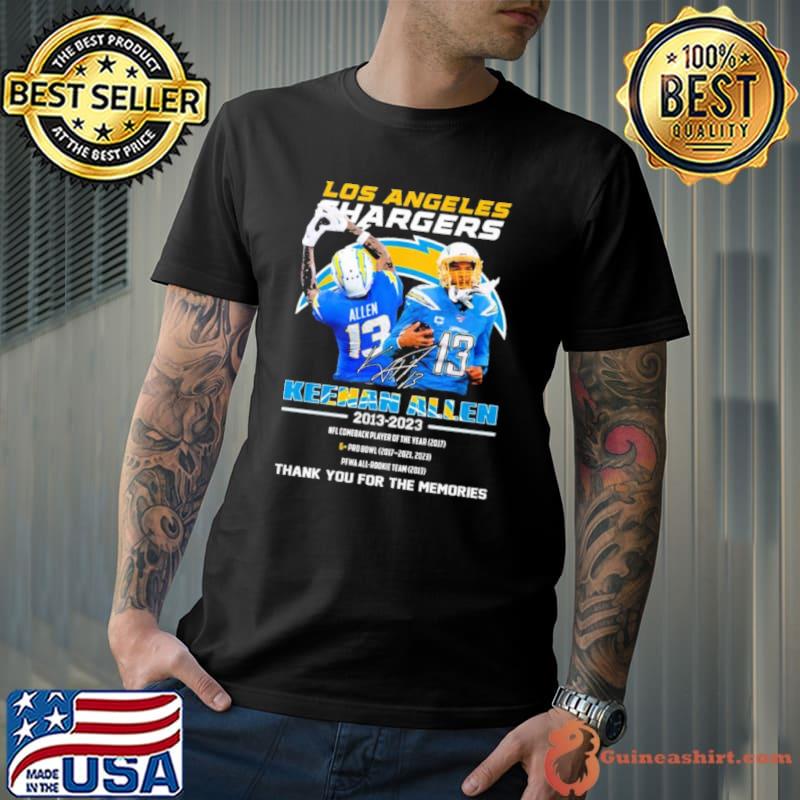 Los Angeles Rams Keenan Allen 2013 2023 Thank You For The Memories Signatures Shirt