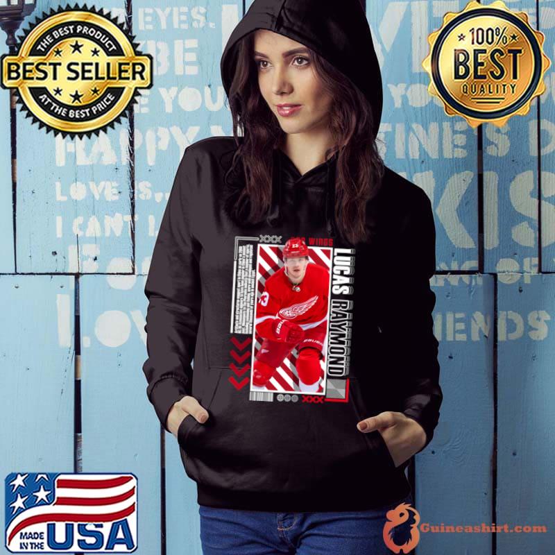 Lucas Raymond Swedish professional ice hockey winger Detroit Red Wings T-Shirt Hoodie