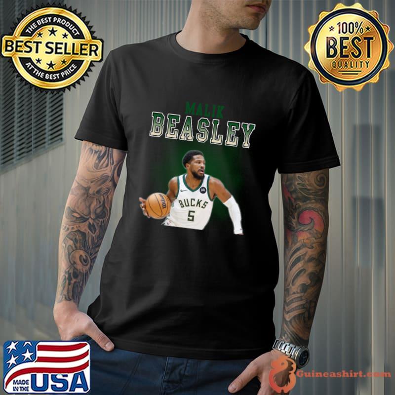 Malik Beasley American professional basketball player for the Milwaukee Bucks T-Shirt