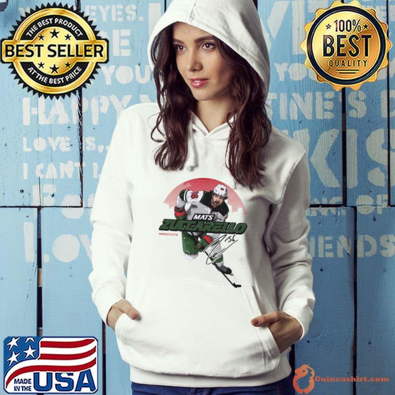 Mats Zuccarello Norwegian professional ice hockey winger Minnesota Skyline T-Shirt Hoodie
