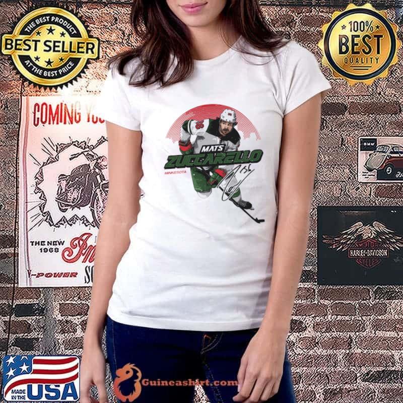 Mats Zuccarello Norwegian professional ice hockey winger Minnesota Skyline T-Shirt