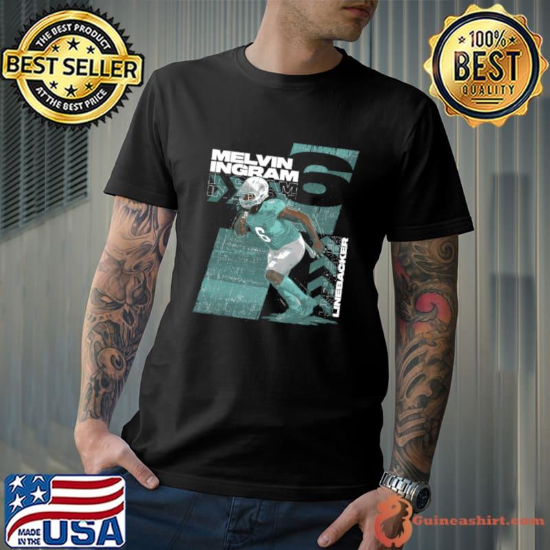 Melvin Ingram Miami Squared American football linebacker T-Shirt