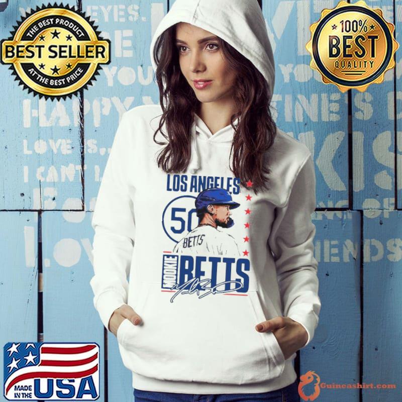 Mookie Betts 50 MLB Los Angeles Dodgers Baseball player s Hoodie