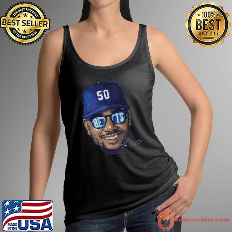 Mookie Betts Los Angeles D Sunglasses Signature T-Shirt
