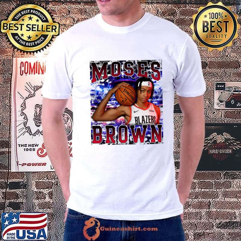 Moses Brown American professional basketball player for Portland Trail Blazers T-Shirt