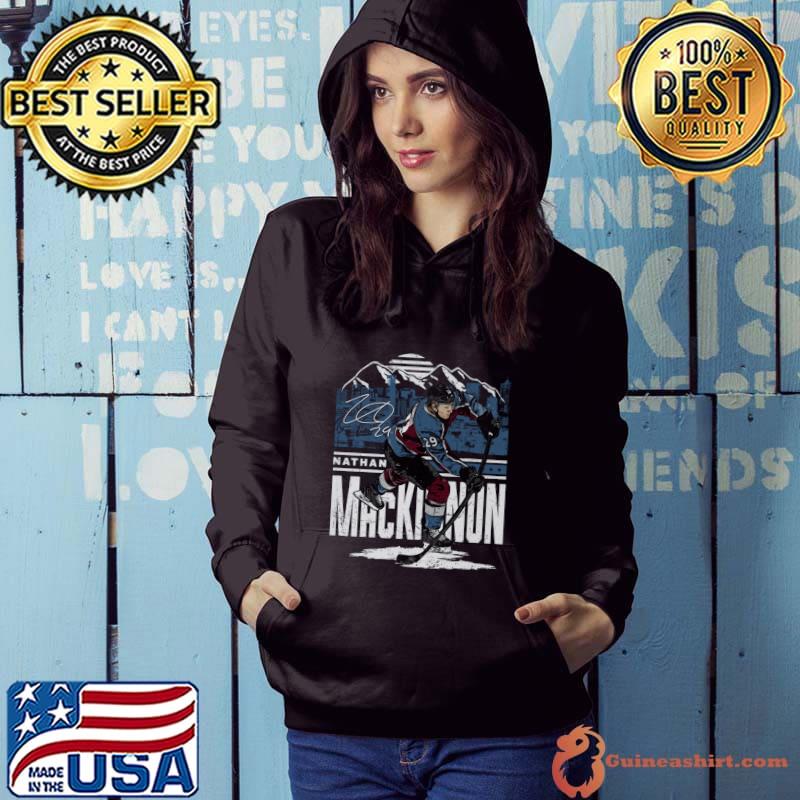 Nathan MacKinnon Colorado Player Skyline T-Shirt Hoodie