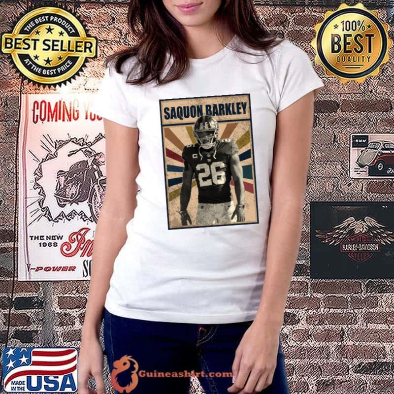 New York Giants American football running back Saquon Barkley T-Shirt Ladiestee