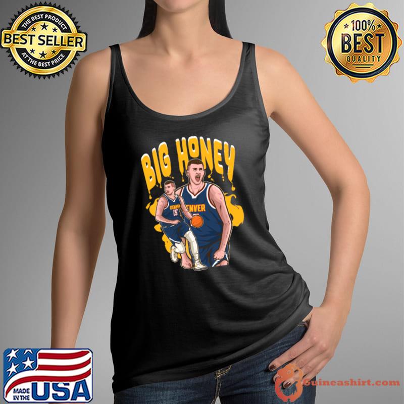 Nikola Jokic Big Serbian professional basketball Honey Cartoon T-Shirt Tank Top