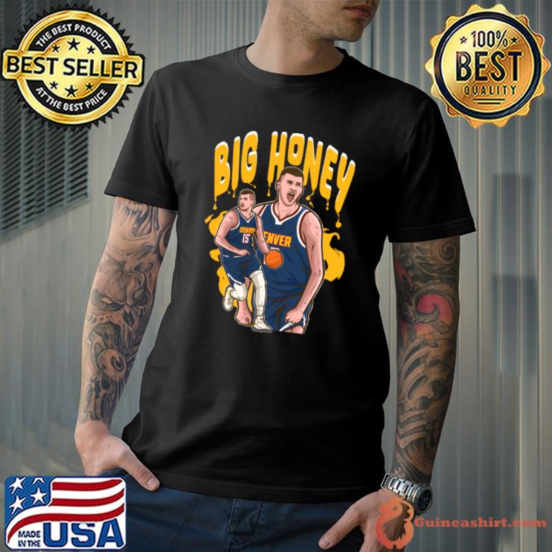 Nikola Jokic Big Serbian professional basketball Honey Cartoon T-Shirt