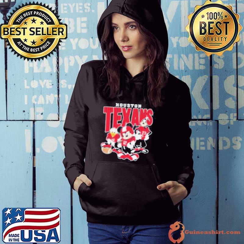 Official Houston Texans Mickey Donald Duck And Goofy Football Team 2024 s Hoodie