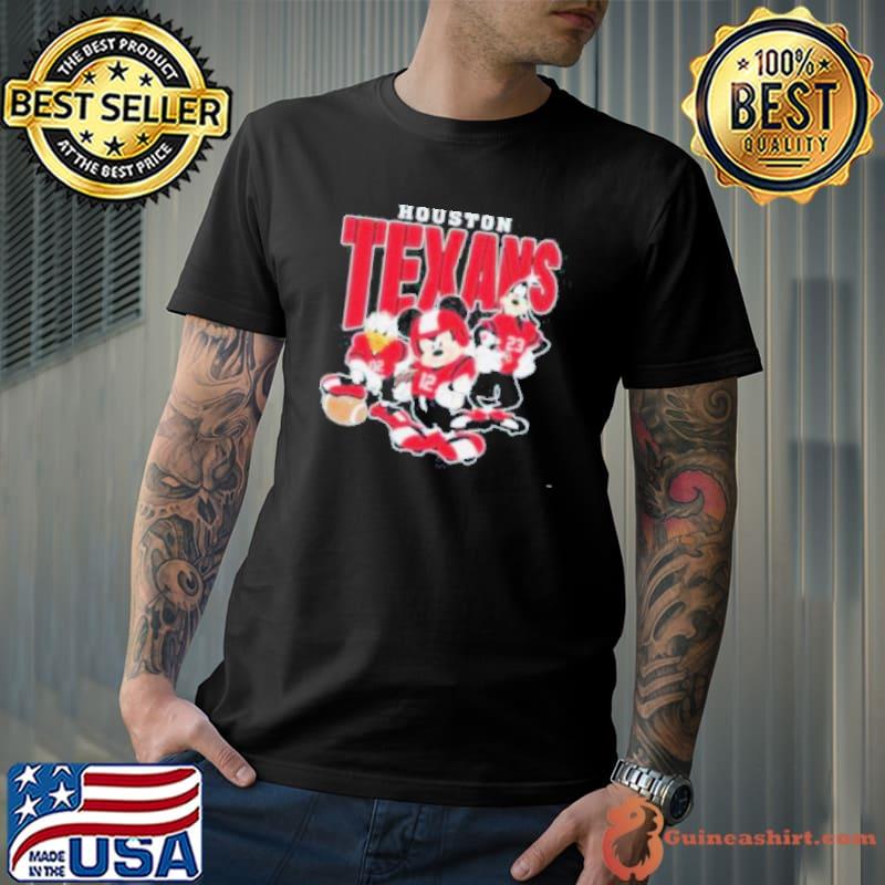 Official Houston Texans Mickey Donald Duck And Goofy Football Team 2024 s Unisex