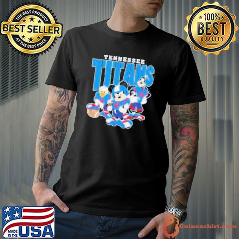 Official Tennessee Titans Mickey Donald Duck And Goofy Football Team 2024 s Unisex