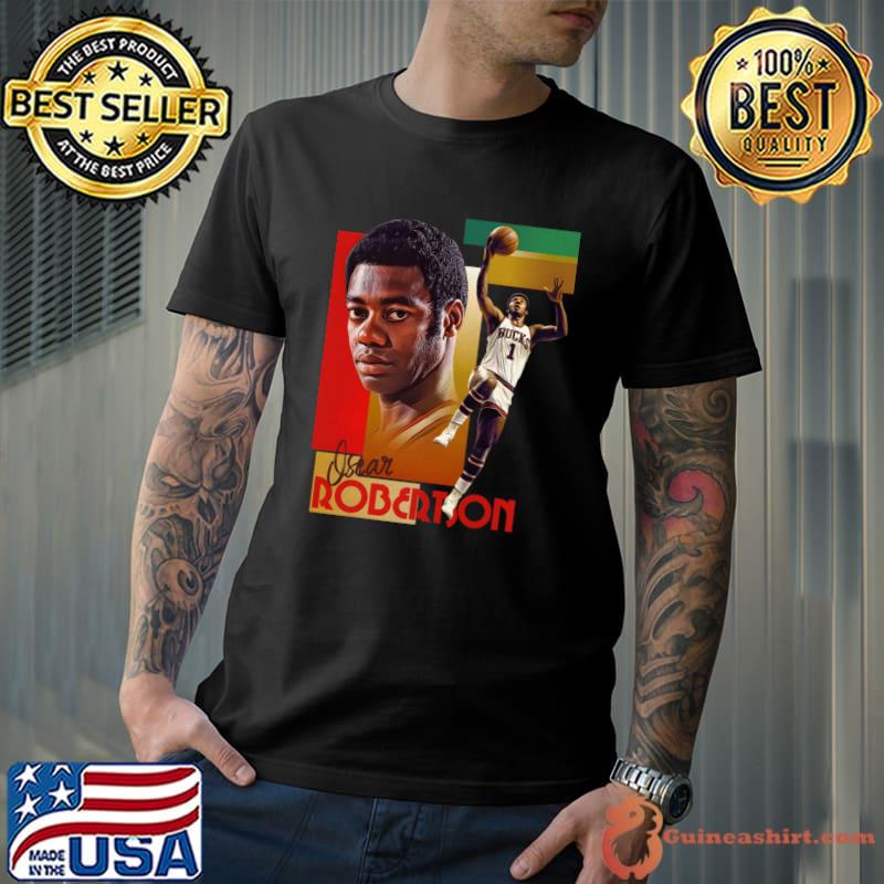 Oscar Robertson Basketball Card American former professional basketball T-Shirt
