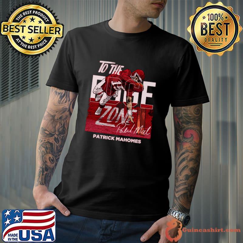 Patrick Mahomes Quarterback Kansas City Edge Zone T-Shirt