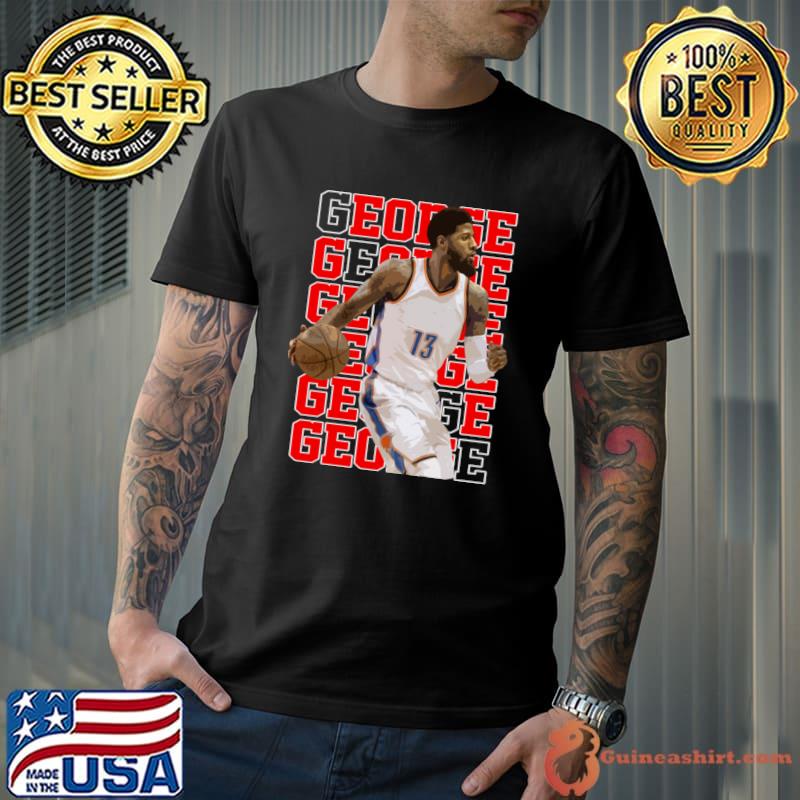Paul George Name Repeat American professional basketball player for the Los Angeles Clippers T-Shirt