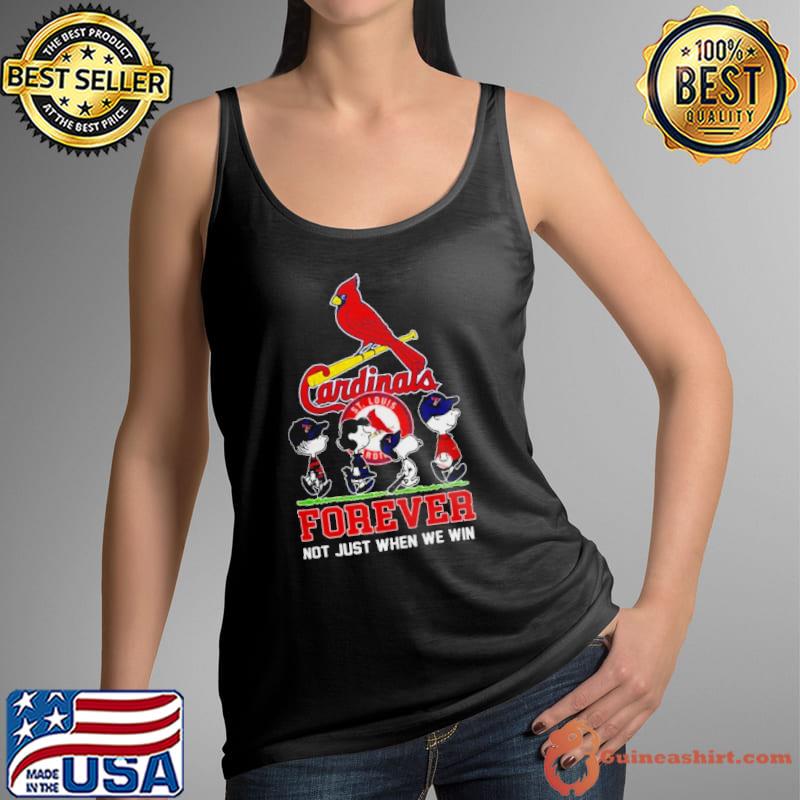 Peanuts Characters X St. Louis Cardinals Forever Not Just When We Win 2024 shirt