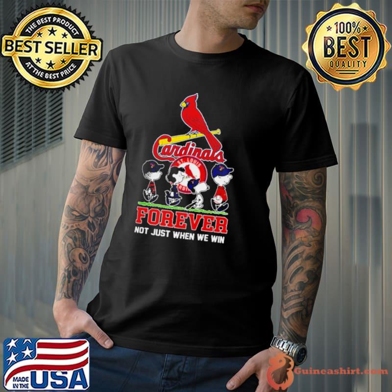 Peanuts Characters X St. Louis Cardinals Forever Not Just When We Win 2024 s Unisex