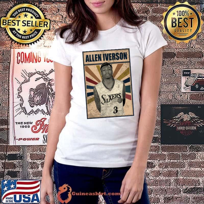 Philadelphia 76ers Allen Iverson American former professional basketball player T-Shirt