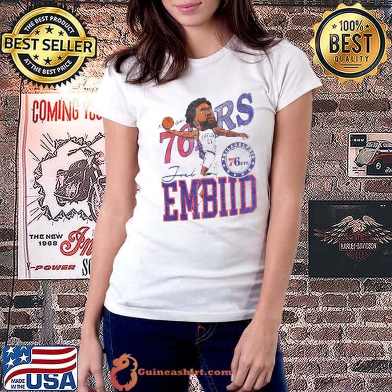 Philadelphia 76ers Joel Embiid Caricature shirt