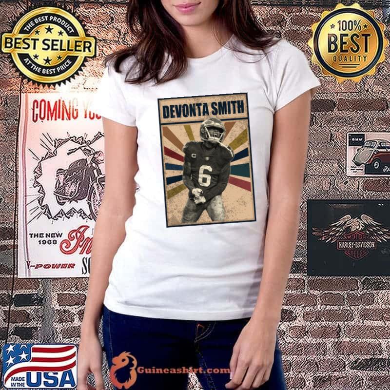 Philadelphia Eagles DeVonta Smith American football wide receiver T-Shirt Ladiestee
