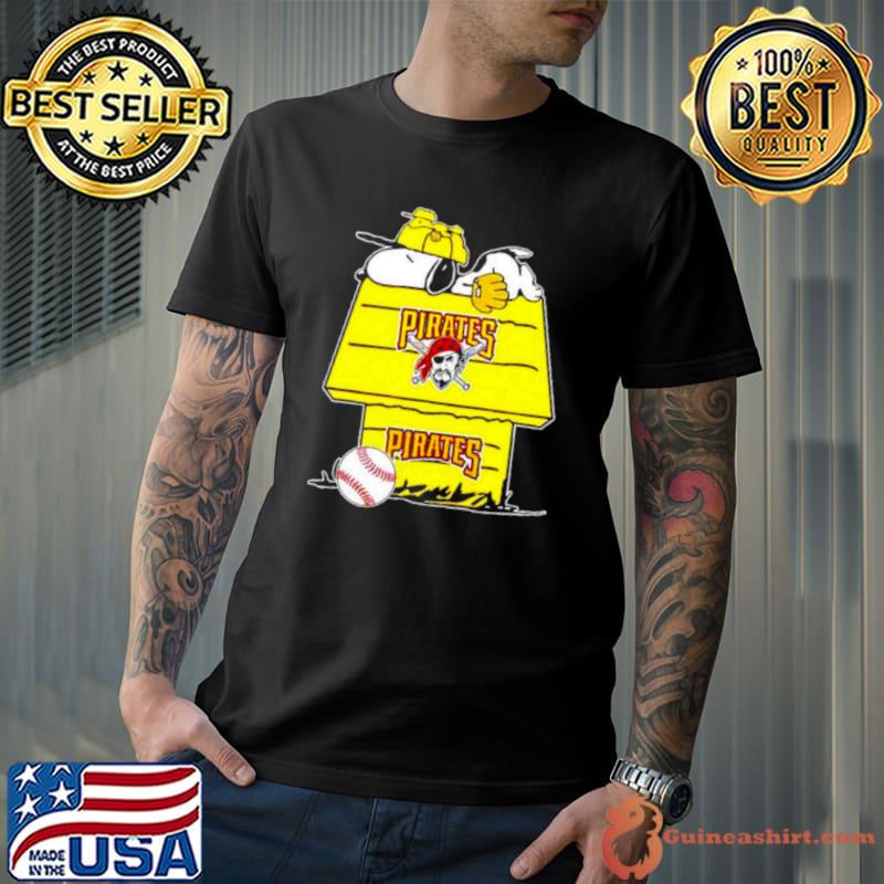 Pittsburgh Pirates Snoopy And Woodstock The Peanuts Baseball Shirt