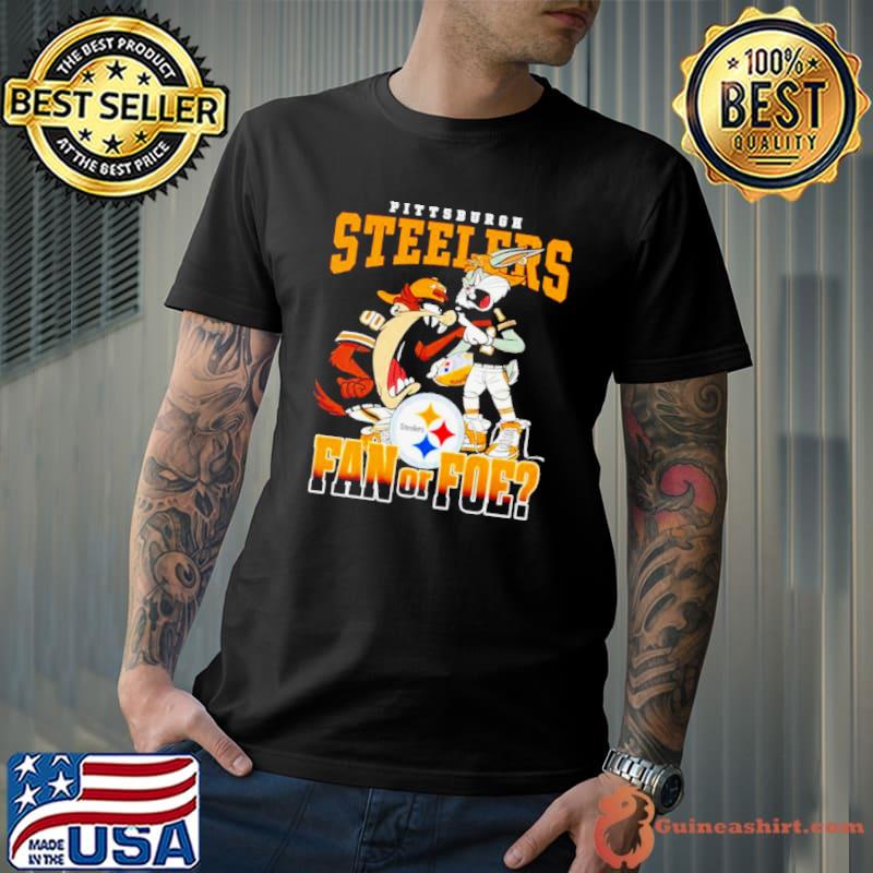 Pittsburgh Steelers Bugs Bunny and Taz Fan Or Foe shirt