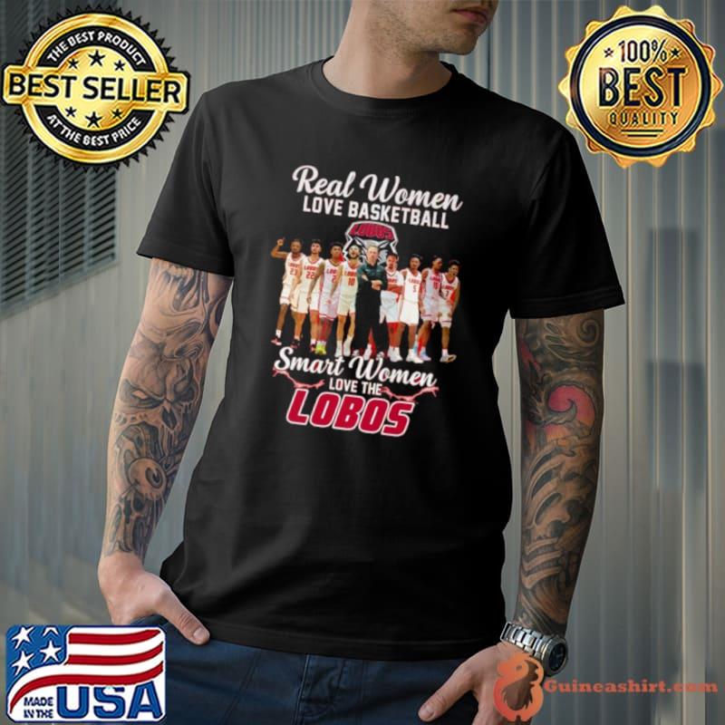 Real Women Love Basketball Smart Women Love The New Mexico Lobos men’s basketball s Unisex
