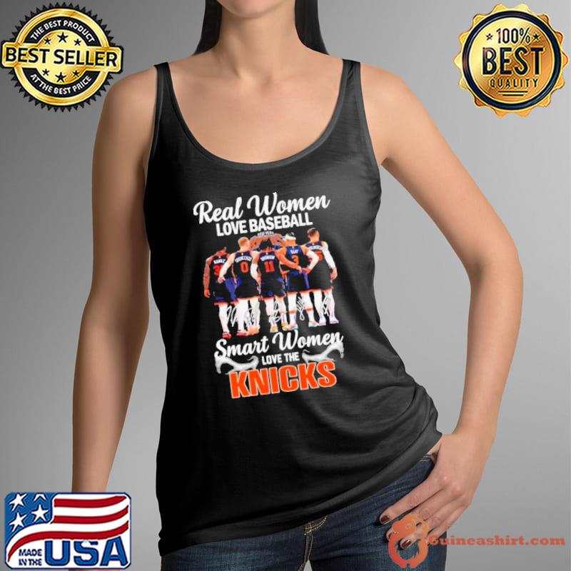 Real Women Love Basketball Smart Women Love The New York Knicks 2024 Signatures Shirt