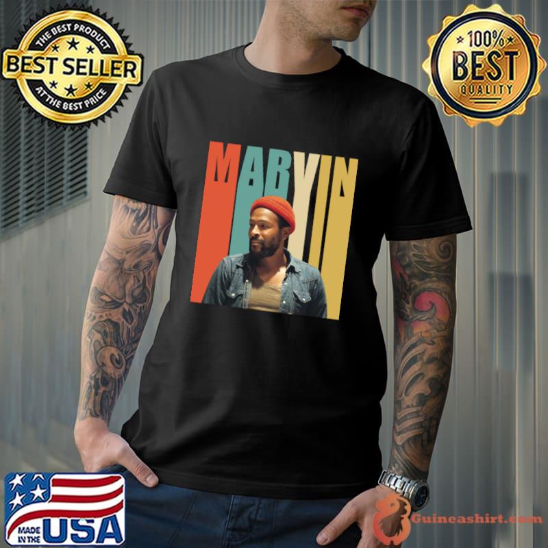 Retro Color Marvin Gaye American singer songwriter and musician T-Shirt