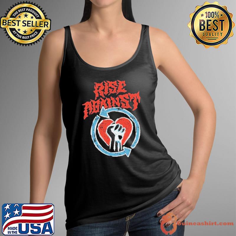 Rise Against Chalk Heartfist s Tank Top