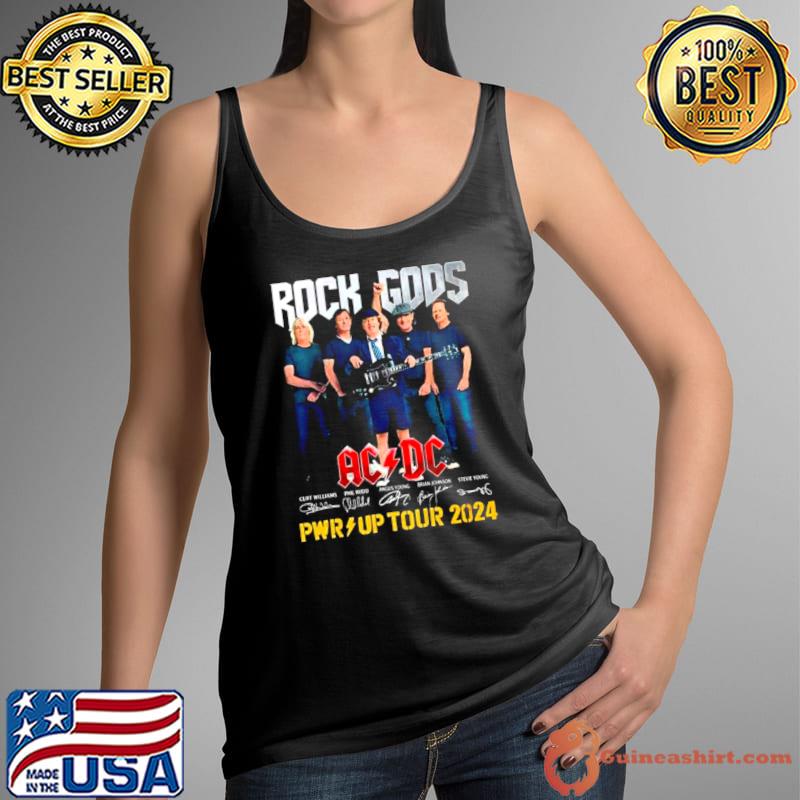 Rock Gods Acdc Pwr Up Tour 2024 Signatures shirt