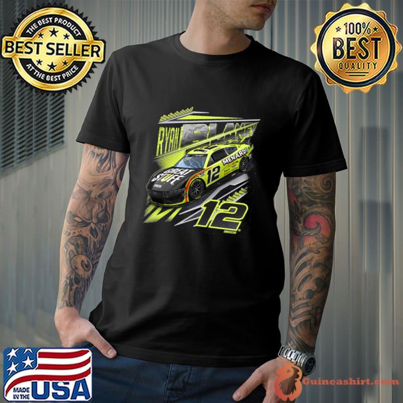 Ryan Blaney American professional stock car racing Navy Menards T-Shirt