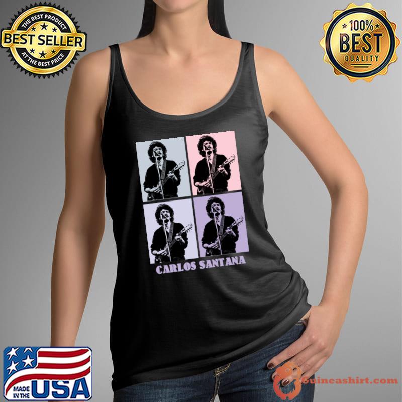 Santana 1977s Pop Art American rock band T-Shirt Tank Top