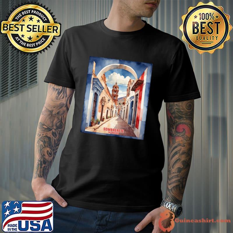 Sombrerete Zacatecas Mexico Vintage Tourism Travel T-Shirt