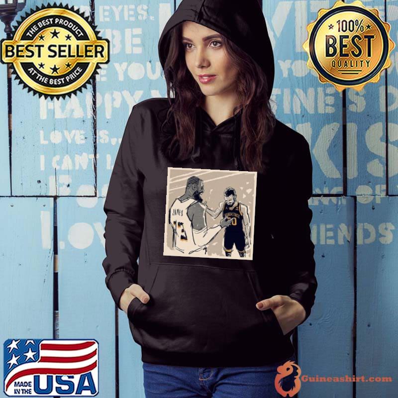 Stephen Curry Vs Lebron James Handshake Shirt Hoodie
