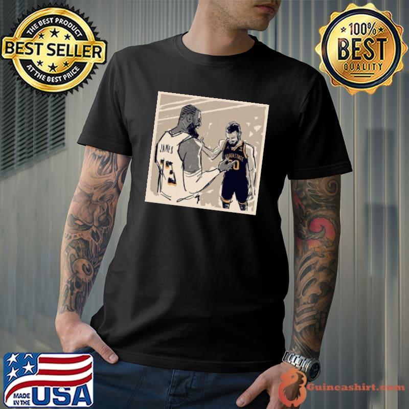 Stephen Curry Vs Lebron James Handshake Shirt