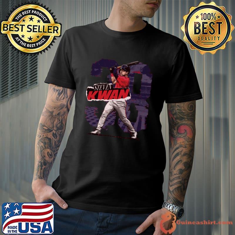Steven Kwan American professional baseball outfielder Cleveland Rough T-Shirt
