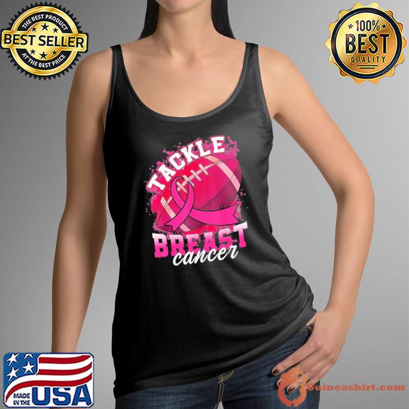 Tackle Breast Cancer Awareness Pink Ribbon Football Shirt